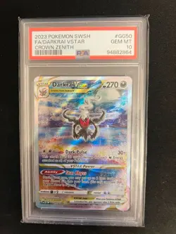 Darkrai Vstar GG50/GG70 Sword Shield Crown Zenith Pokemon PSA 10 - Image 1