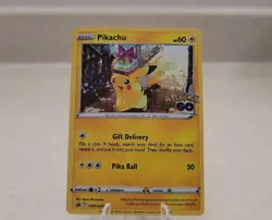 Pokemon GO TCG Pikachu SWSH234 Holo Black Star Promo Near Mint - Image 1