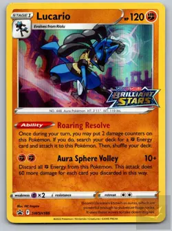 Lucario SWSH186 Holo Promo Sword & Shield Promo Pokemon Holo Near Mint - Image 1
