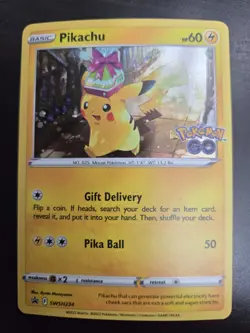 Pokemon Pikachu SWSH234 Holo Promo Pokemon GO - Image 1