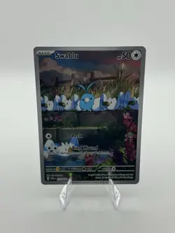 Pokemon Swablu 213/182 SV04 Paradox Rift Illustration Rare Holo English 50HP - Image 1
