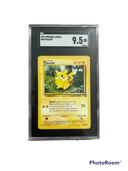 1999 Pokemon Jungle Pikachu. WOTC. SGC 9.5. Fresh New Cert. 60/64 - Image 1