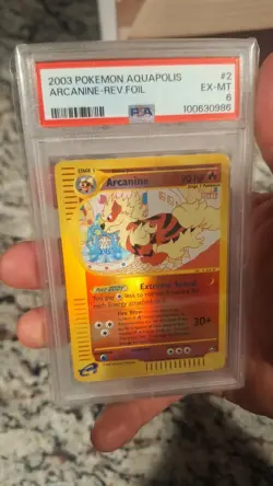 Pokemon Arcanine Reverse Holo Aquapolis 2/147 PSA 6 Low Pop! - Image 1