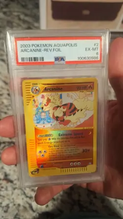 Pokemon Arcanine Reverse Holo Aquapolis 2/147 PSA 6 Low Pop! - Image 2