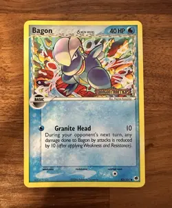 Pokemon Bagon Delta Species 43/101 Dragon Frontiers Reverse Holo English 2006 - Image 1