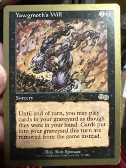 Yawgmoth's Will - Jakub Slemr - 1999 ~ Lightly Played World Championship I MTG - Image 1