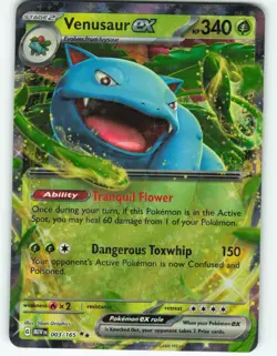 Venusaur ex - 3/165 Scarlet & Violet 151 - Pokemon TCG - 2023 - Image 1