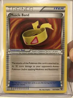 Pokemon TCG Muscle Band XY 121/146 Regular Uncommon Lightly Played To Near Mint - Image 1
