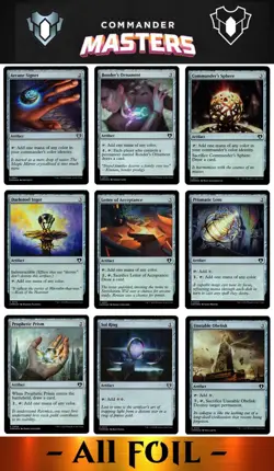 9x (1/ea) - Commander Rock Staples - ALL FOIL - Commander Masters - CUC NM MTG - Image 1
