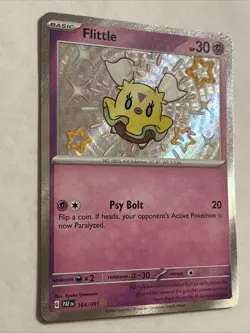 2024 Pokemon TCG Paldean Fates EN Flittle 164/091 Shiny Rare - Image 4