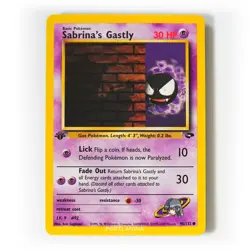 Pokemon - Sabrina's Gastly - 1st Edition - Non Holo - 96/132 - Gym Challenge - Image 1