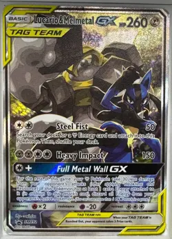 Lucario & Melmetal GX SM192 Ultra Rare - Pokemon - Sun & Moon Tag Team Promo -LP - Image 1
