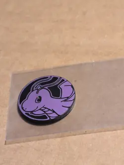 Pokemon Purple Dragonite Mini Coin From 151 Chinese - Image 1