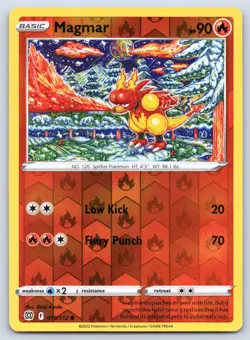 Magmar 019/172 Brilliant Stars Reverse Holo Pokemon NM - Image 1