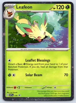 Leafeon (Cosmos Holo) 170 Scarlet & Violet Promo Holo Pokemon NM - Image 1