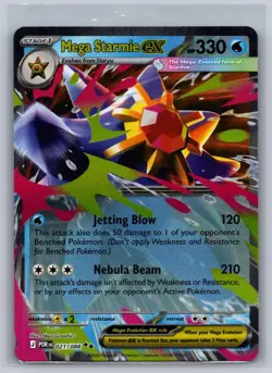 Mega Starmie ex 021/088 Double Rare Perfect Order Pokemon Holo Near Mint - Image 1