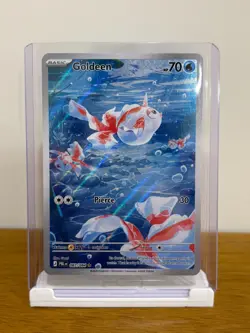 Goldeen 087/084 IR Pitch Black English Unreleased Pokemon Card NM/M - Image 1