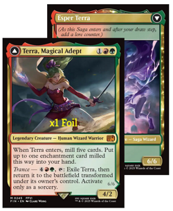 MTG Foil Universes Beyond: Final Fantasy FIN Terra, Magical Adept MINT - Image 1