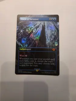 Storm of Saruman (Borderless) -Foil Light Play MTG - Image 1