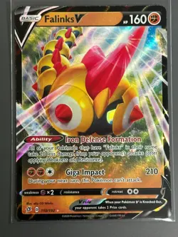 Pokemon Card - Falinks V 110/192 - Rebel Clash - Image 1