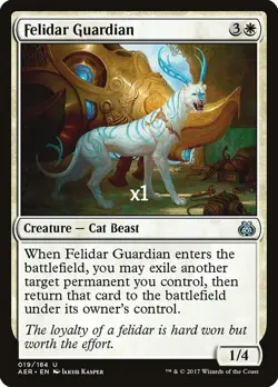 MTG Aether Revolt AER Felidar Guardian MINT - Image 1