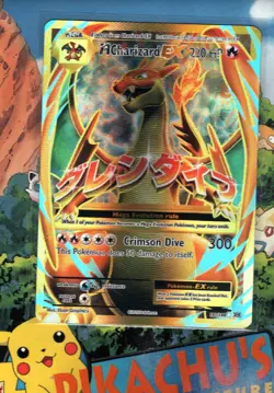 Pokemon TCG Mega Charizard EX Full Art Holo Card 101/108 XY Evolutions LP/MP - Image 1