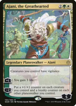 MTG War of the Spark WAR Ajani, the Greathearted NM - Image 1