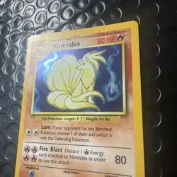 Ninetails Holo Rare Pokemon TCG Base Set Lightly Played 12/102 - Image 2