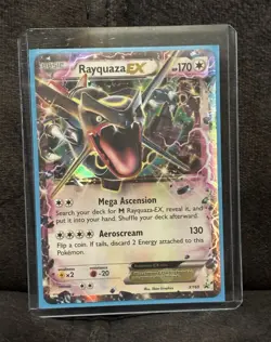 Pokemon TCG Rayquaza EX XY69 XY Promo Full Art Holo English 2014 LP-NM 🔥 shiny - Image 1