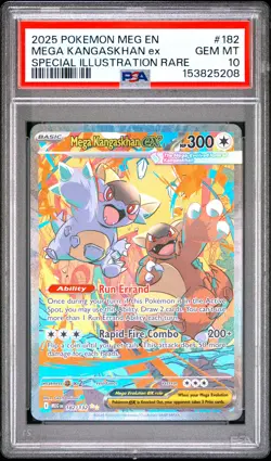 2025 POKEMON MEG EN-MEGA EVOLUTION #182 MEGA KANGASKHAN EX PSA 10 - Image 1