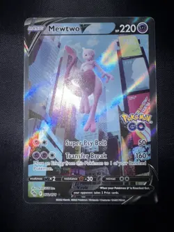 Pokemon TCG Mewtwo v Full Art Holo Ultra Rare pack fresh 072/078 Nm #2 - Image 1
