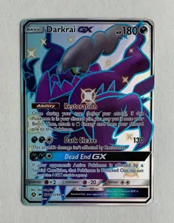 Pokemon Darkrai GX SV70/SV94 Hidden Fates Shiny Vault Shiny Holo Rare NM - Image 1