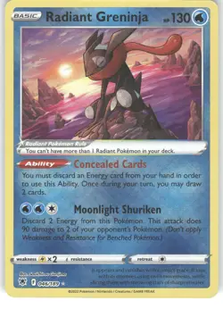 Radiant Greninja [SWSH10 - 046/189] Radiant Rare - NM - Image 1