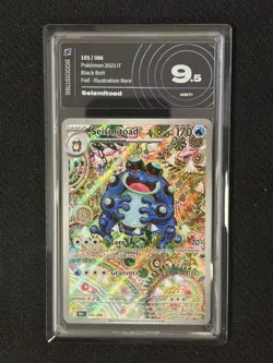 Pokemon Seismitoad #105/086 Rara Luce Nera ITA Graduato Aigrading 9.5 Gem Mint - Image 1