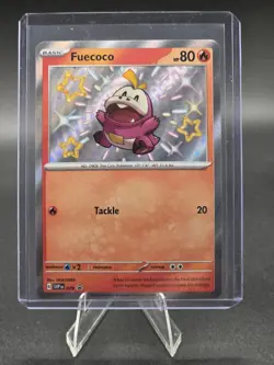 2023 Pokemon SCARLET&VIOLET BLACK STAR PROMO FUECOCO SHINY RARE HOLO🔥🔥🔥 - Image 1