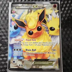 Flareon EX Full Art Ultra Rare Holo - Generations Radiant Collection RC28/32 - Image 1