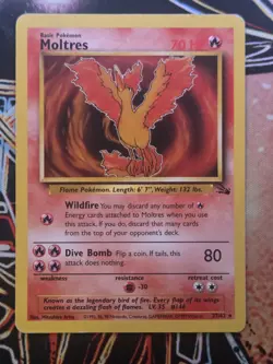 Pokemon TCG - Moltres 27/62 - Non Holo Rare - Fossil Unlimited - Vintage - Image 1