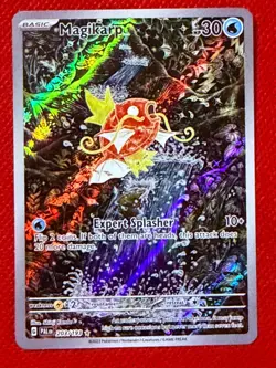 Pokemon Magikarp 203/193 SV02 Paldea Evolved Illustration Rare Full Art Holo - Image 1