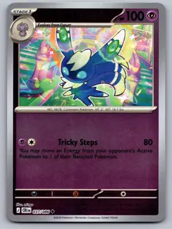 Meowstic 037/086 Uncommon Chaos Rising Pokemon Reverse Holo Near Mint - Image 1