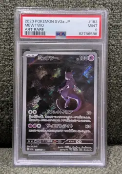 Mewtwo Art Rare 183/165 PSA Slab Japanese SV2a Pokemon 151 - Image 1