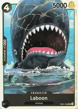 ONE PIECE Laboon (048) SR Extra Booster: Memorial Collection #EB01-048 NM - Image 1