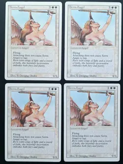 MtG | 4 x Serra Angel | Revised Edition | Magic the Gathering | Set - Image 1