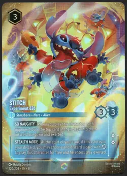 Stitch - Experiment 626 - Enchanted - 220/204 - Reign of Jafar - Disney Lorcana - Image 1