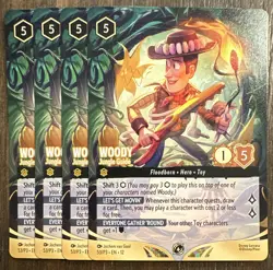 Disney Lorcana Woody - Jungle Guide 53/P3 Enchanted EN Hero Lot (4) nonfoil - Image 1