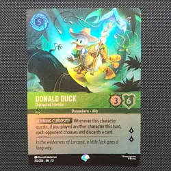 Donald Duck Distracted Traveler 212/204 Epic Disney Lorcana Wilds Unknown EN 12 - Image 1