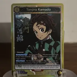 Union Arena Demon Slayer Tanjiro Kamado SR Foil Action 002 Bandai English NM-MT - Image 1