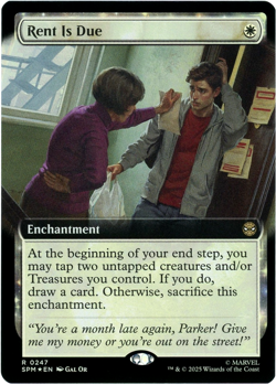 Rent Is Due (Extended Art) Foil - 0247 - Marvel's Spider-Man MTG - NM/M ShipsNow - Image 1