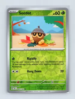 Seedot 003/162 Common Temporal Forces Pokemon Reverse Holo Lightly Played - Image 1