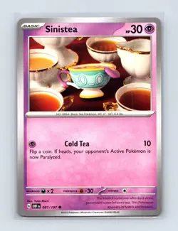 Sinistea 097/197 Common Obsidian Flames Pokemon Lightly Played - Image 1