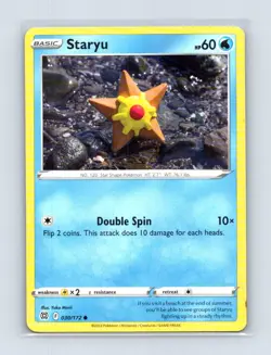 Staryu 030/172 Common Brilliant Stars Pokemon Lightly Played - Image 1
